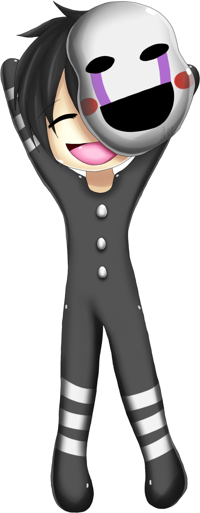 Fnaf Puppet Chibi - Puppet Fnaf Anime Chibi (1024x2048), Png Download