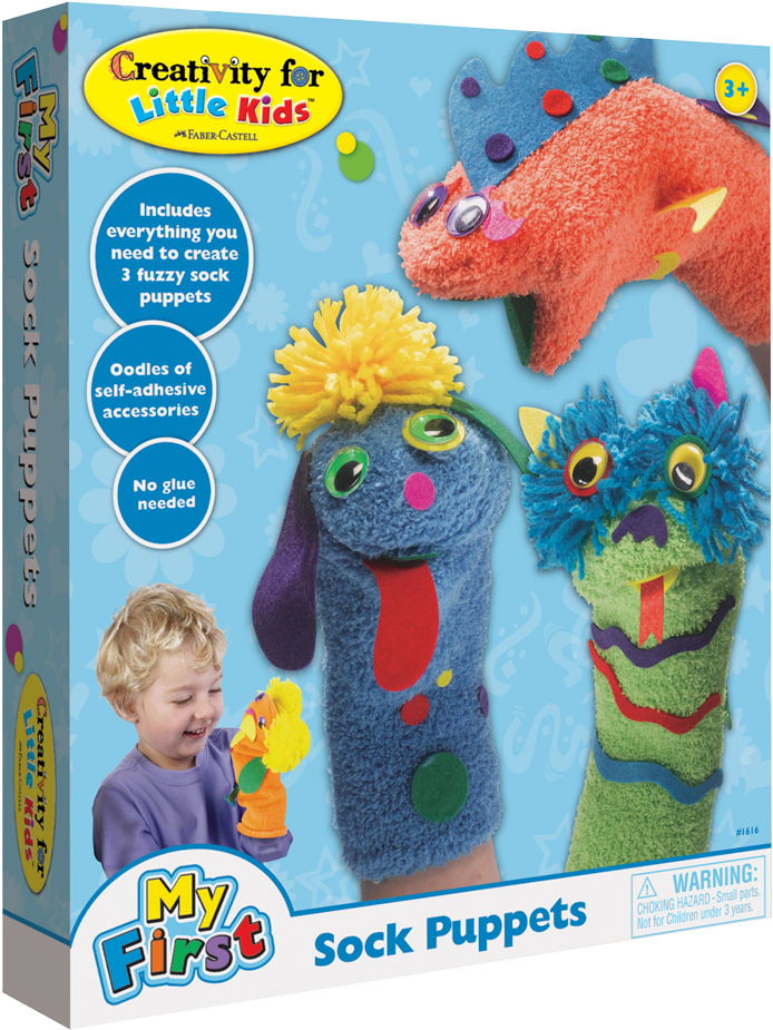 Creativity For Kids My First Sock Puppets - Sock Puppets (787x1000), Png Download
