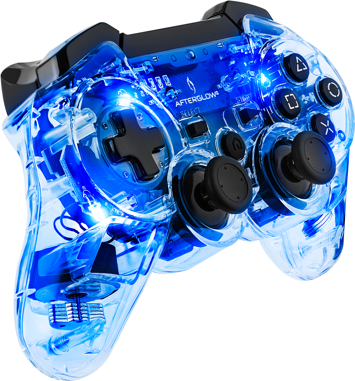 Pdp Afterglow Ps3 Wireless Controller, Blue, 064 015 - Afterglow Playstation 3 Ap.2 Wireless Controller (1500x1500), Png Download