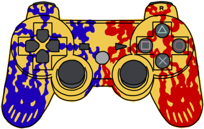 Ps Controller Design By E Y On - Game Controller (500x322), Png Download