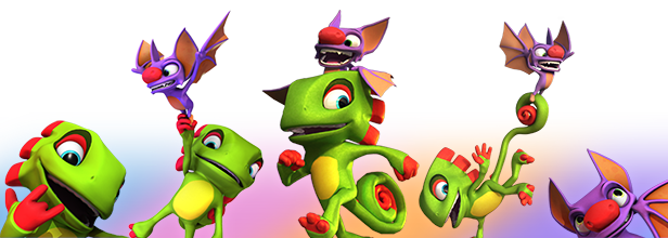 Yooka-laylee - Yooka Laylee (616x220), Png Download