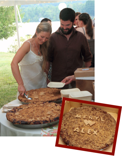 Share The Pie Love - Pies For Wedding (422x542), Png Download