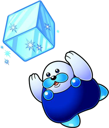 Frosty - Kirby Super Star Ultra Ds Enemy (418x479), Png Download