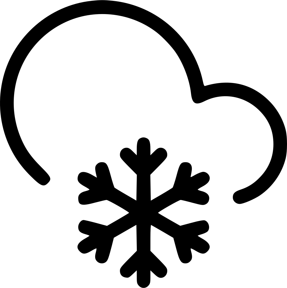 Frosty Cloud Snow Snowflake Comments - Air Conditioning Cool Icon (980x982), Png Download