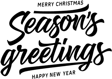 Season's Greetings - Calligraphy (450x319), Png Download