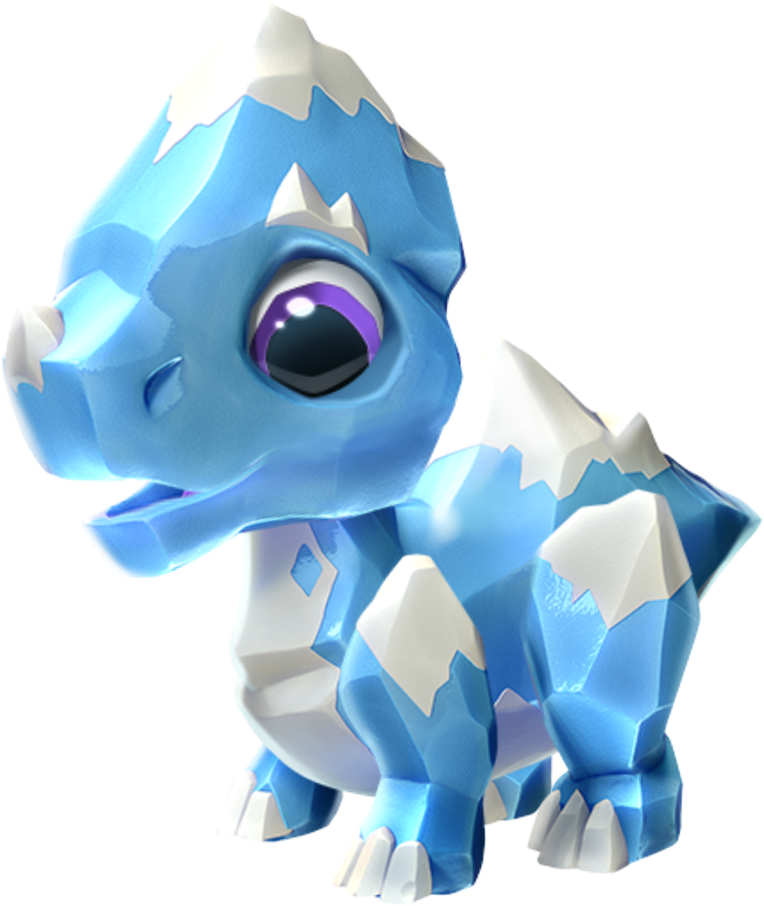 Frosty Dragon Baby - Portable Network Graphics (853x1011), Png Download