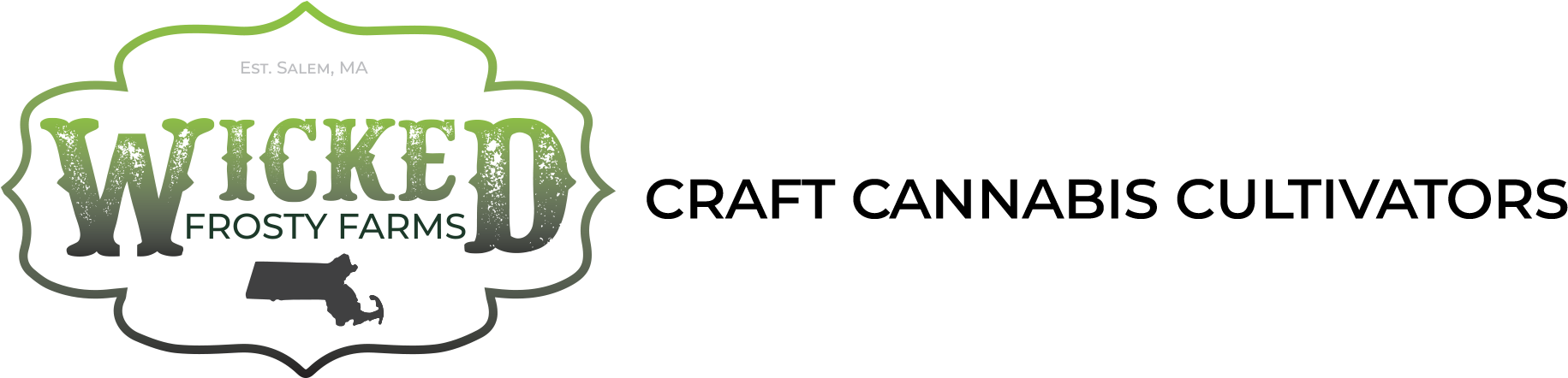 Wicked Frosty Farms - Massachusetts (1872x441), Png Download