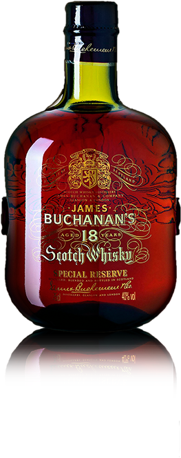 Buchanan's Blended Scotch Whisky 18 Years - Whisky Buchanans 18 Anos (270x668), Png Download