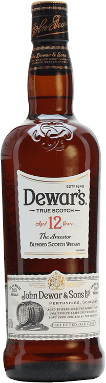 Dewar's 12yr Scotch - Dewars 12 375 Ml Bottle (415x865), Png Download