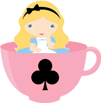 Fábrica De Sonhos - Alice No Pais Das Maravilhas Xicara Desenho (420x398), Png Download