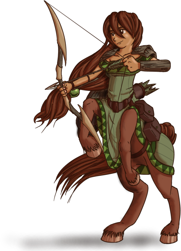 Image Download Druid Drawing Strange - Tiefling Centaur (894x894), Png Download