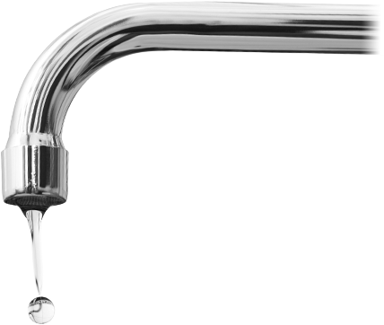 Tap Png - Water From A Faucet Transparent (428x362), Png Download