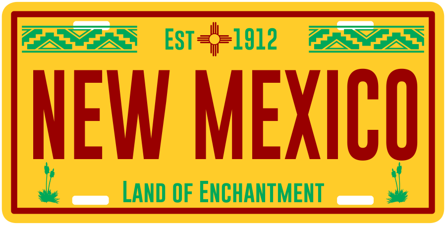 Authentic New Mexico License Plate - Single Use Plastic Infographic (900x454), Png Download