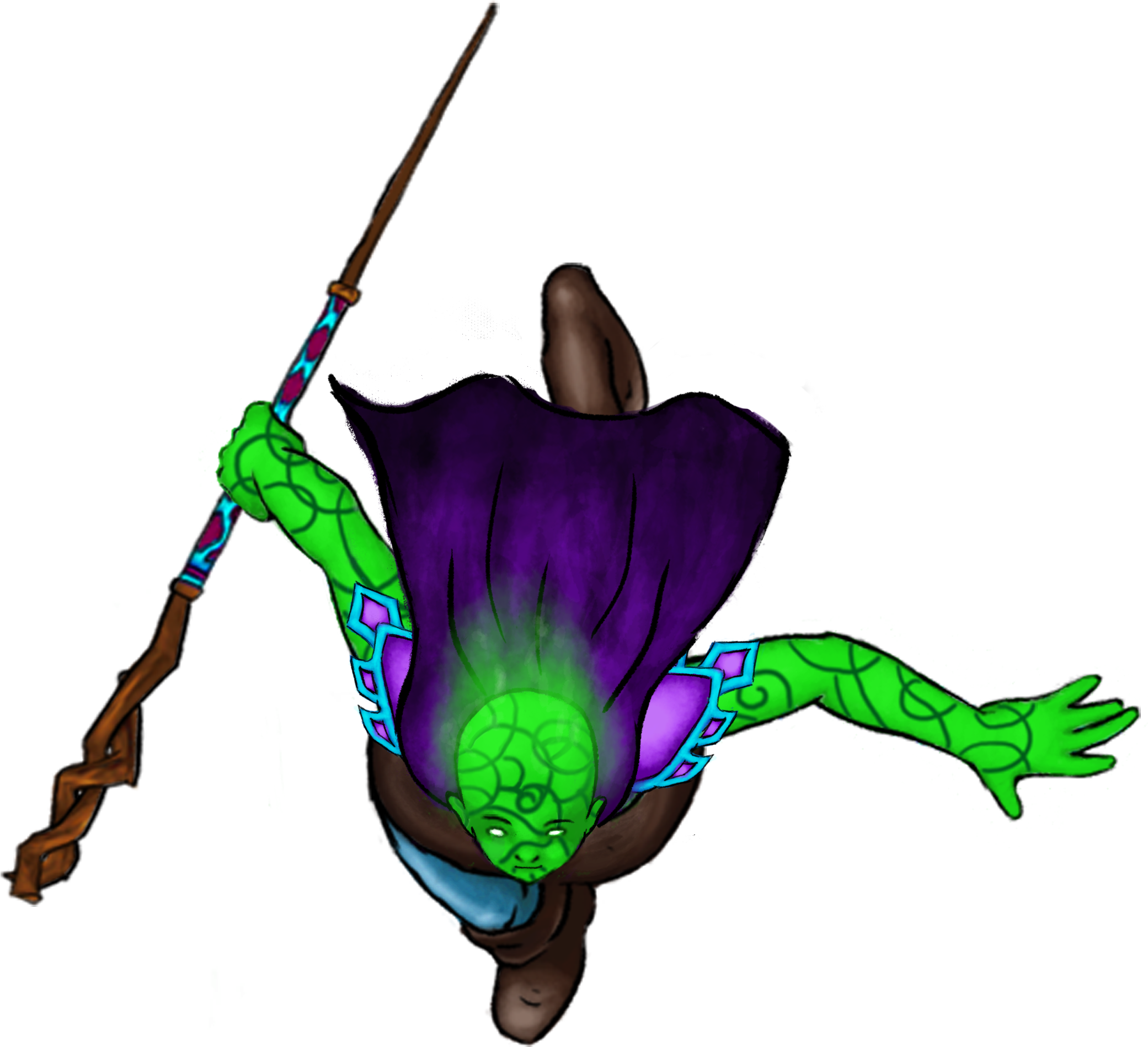 Nerida, Genasi Druid, Causticsoul - D&d Druid Token (2100x2100), Png Download