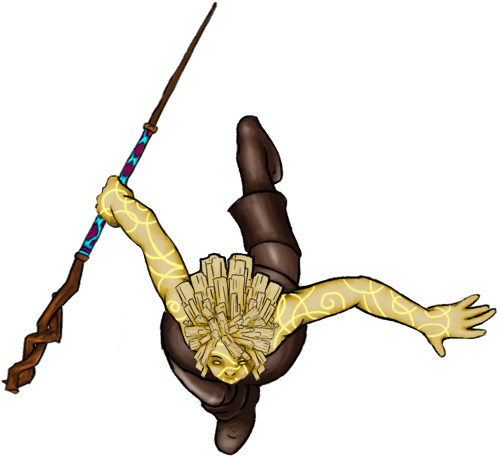 Nerida, Genasi Druid, Earthsoul - D&d Druid Token (500x500), Png Download