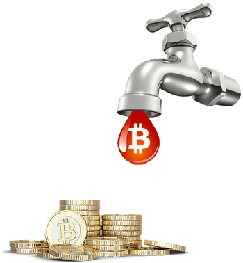 Bitcoin Casino Faucet - Faucet Bitcoin (379x377), Png Download