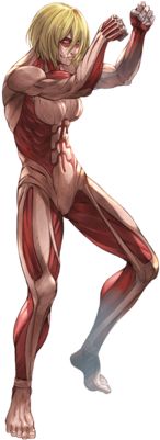 Female Titan Npc - Annie Leonhart Titan Png (480x400), Png Download