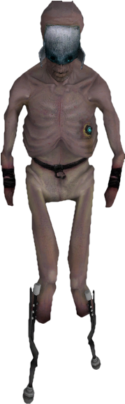 Stalker - Png - Half Life 2 Worker (228x742), Png Download