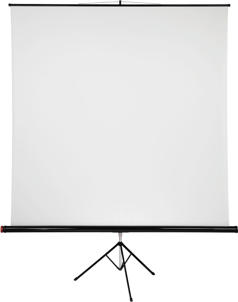 Tripod Projection Screen, 200 X 200 Cm, - Projection Screen (1100x1100), Png Download
