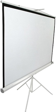 80 Inch Projector Screen - Elite Tripod Series T119nws1 Projection Screen (375x375), Png Download