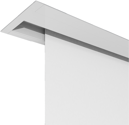 False - Ceiling Trim Kit Projector Screen (567x406), Png Download