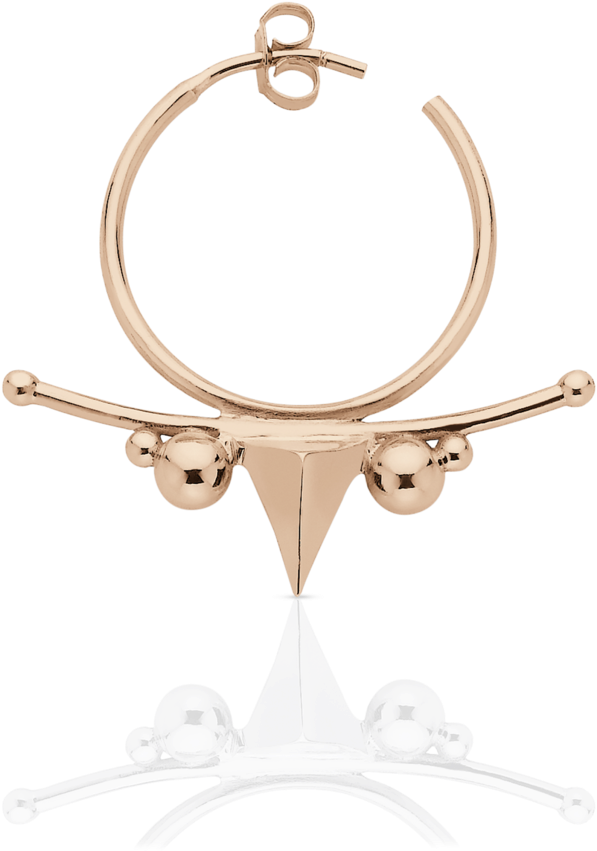 Medium Thorn Hoop Earring Single - Bracelet (500x500), Png Download