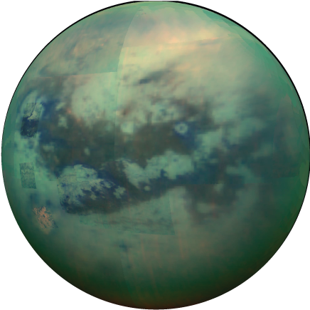 Titan - Saturn Moon Titan (514x507), Png Download