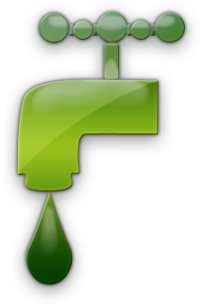 Vector Water Fountain - Water Green Icon Png (420x420), Png Download