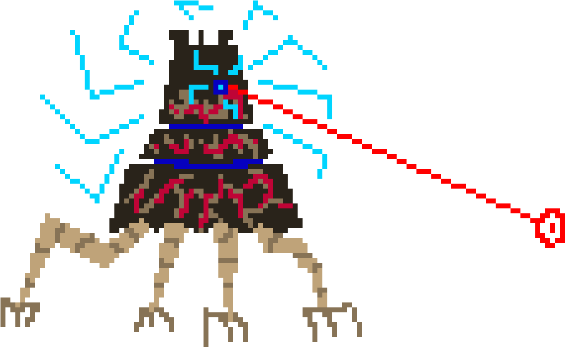 Guardian Stalker - Pixel Art (1260x710), Png Download