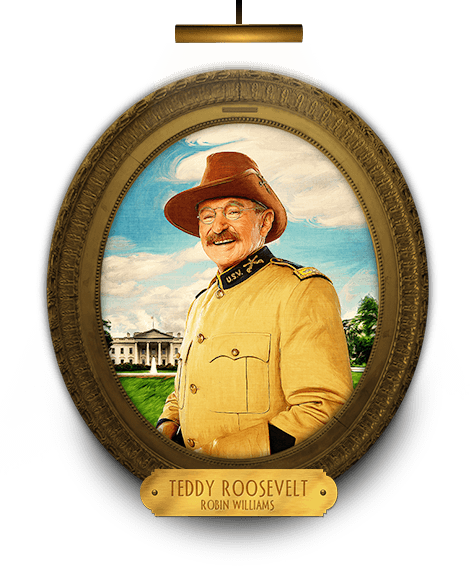 Robin Williams, Theodore Roosevelt, And Night At The - Nachts Im Museum Robin (470x566), Png Download