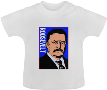 Theodore Roosevelt Baby Classic T-shirt - Cartoon (500x500), Png Download