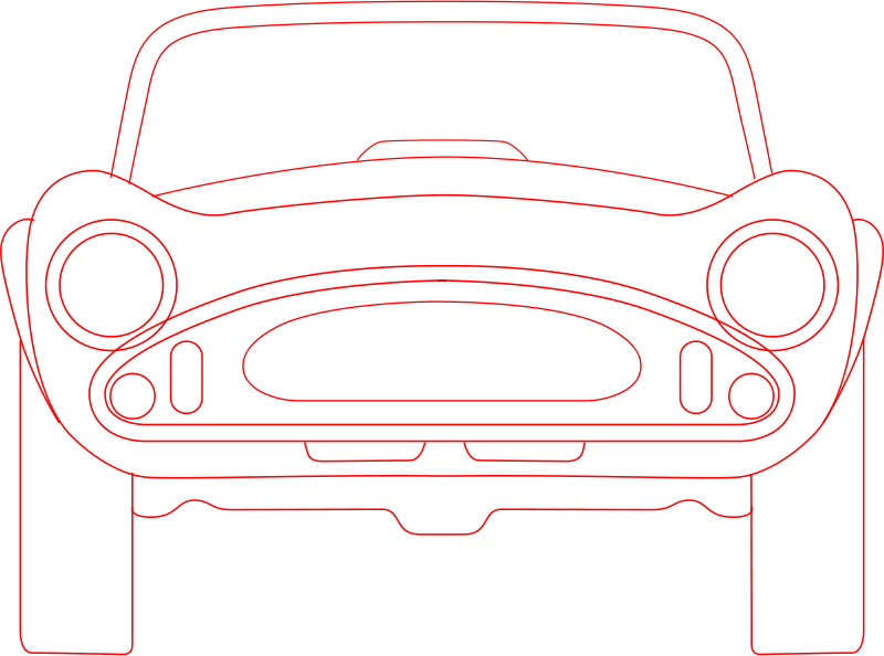 The Blueprint Of Shelby's Cobra - Mobil Png Vector Depan (800x594), Png Download
