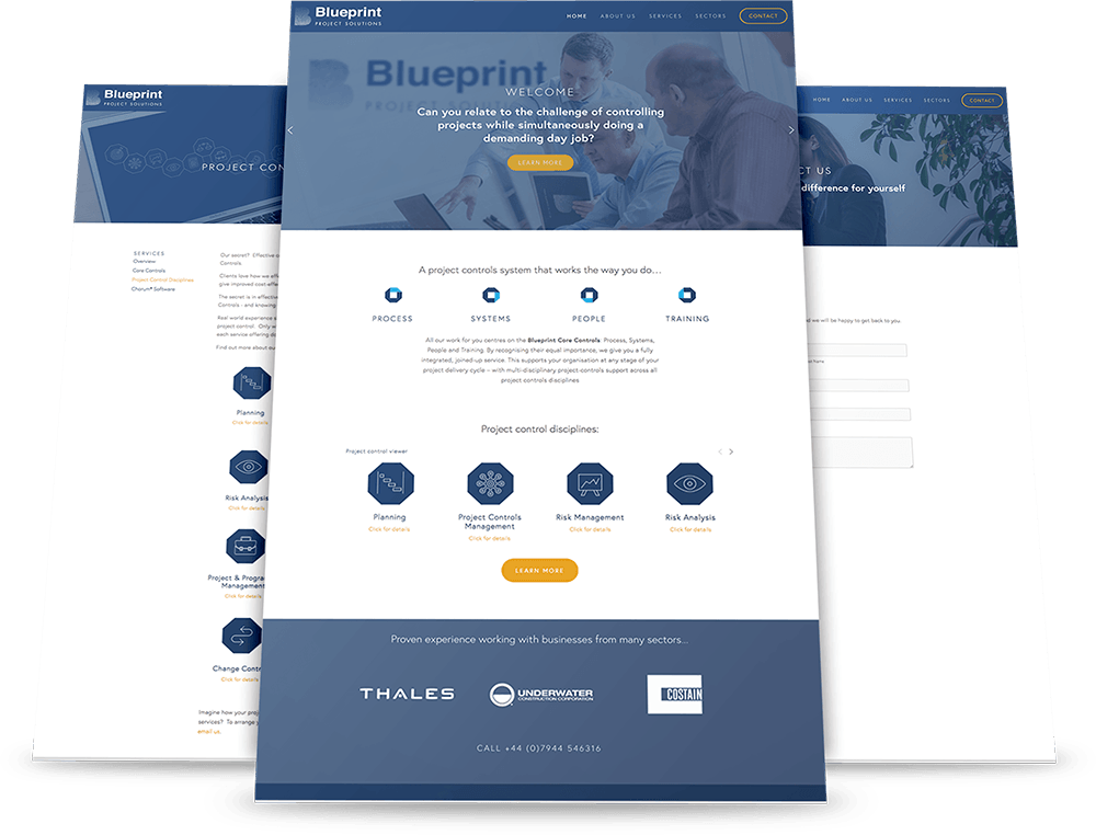 Bluerpint-website - Website (1000x762), Png Download