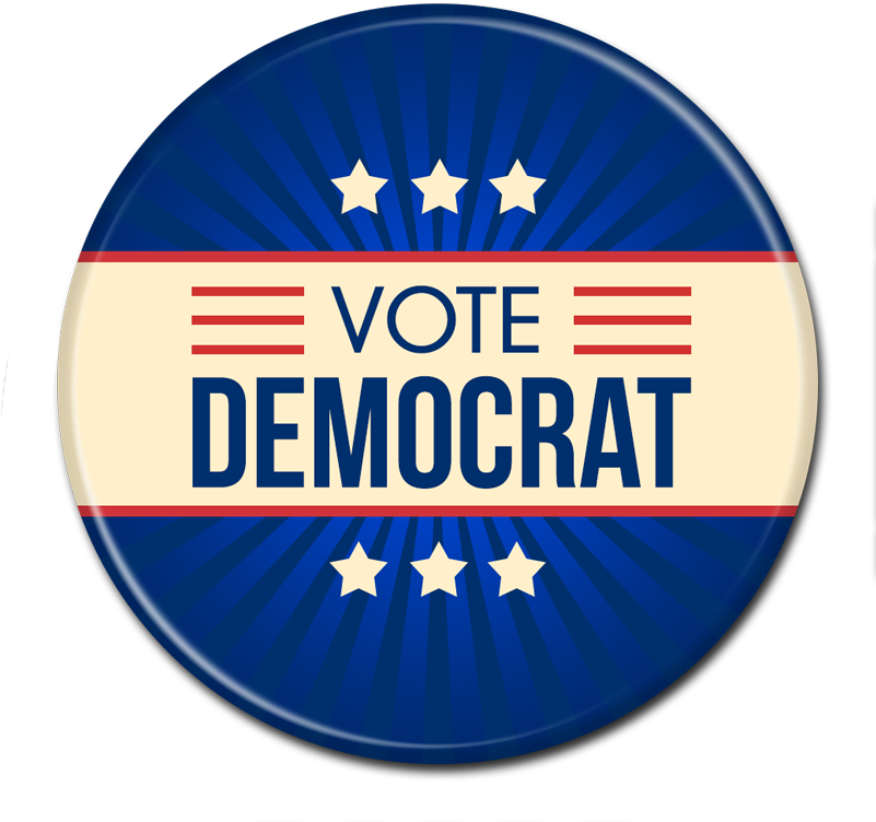 Democrat Button - Republican Button Transparent (800x800), Png Download
