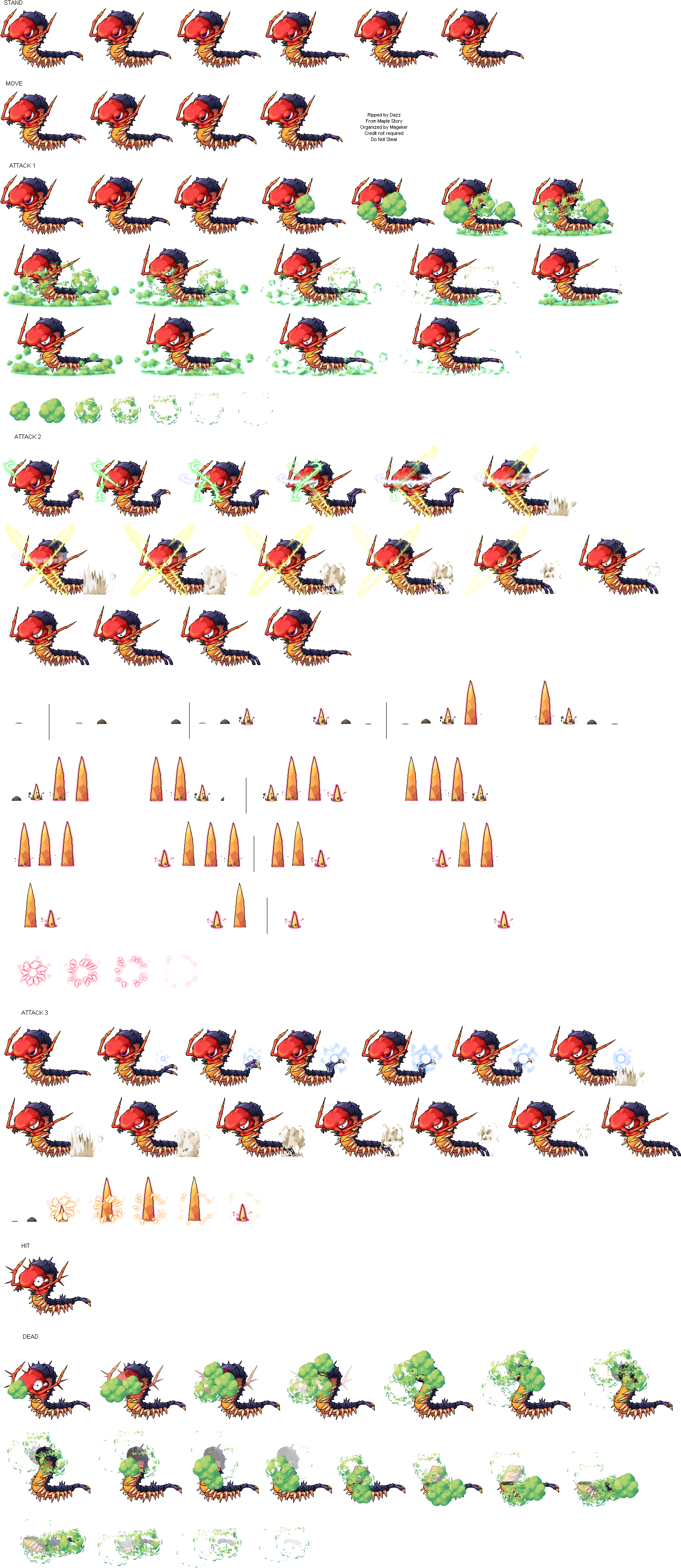 Maplestory - Giant Centipede - Video Game (1608x3626), Png Download