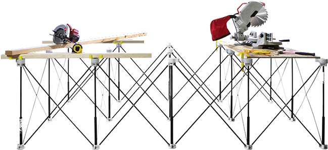 Centipede K200 Support Xl 8ft X 4ft Portable Work System (669x316), Png Download