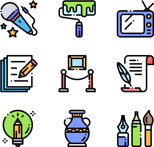 Fine Arts - Web Design Icons (600x564), Png Download