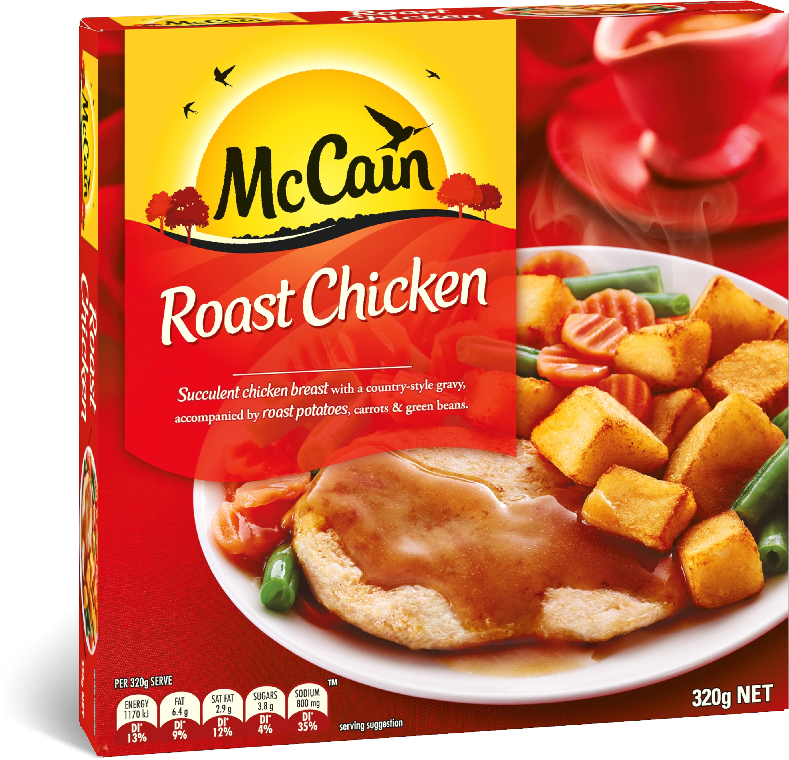 Roast Chicken 320g (407x407), Png Download