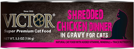 Grain Free Shredded Chicken Dinner In Gravy - Food (540x920), Png Download