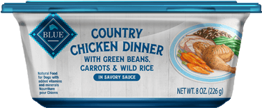 Blue Buffalo Country Chicken Dinner With Green Beans, - Blue Food For Dogs, Country Chicken Dinner, Sauce - (376x515), Png Download