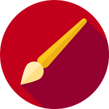 Picture - “ - Paint Brush Icon Circle (370x370), Png Download
