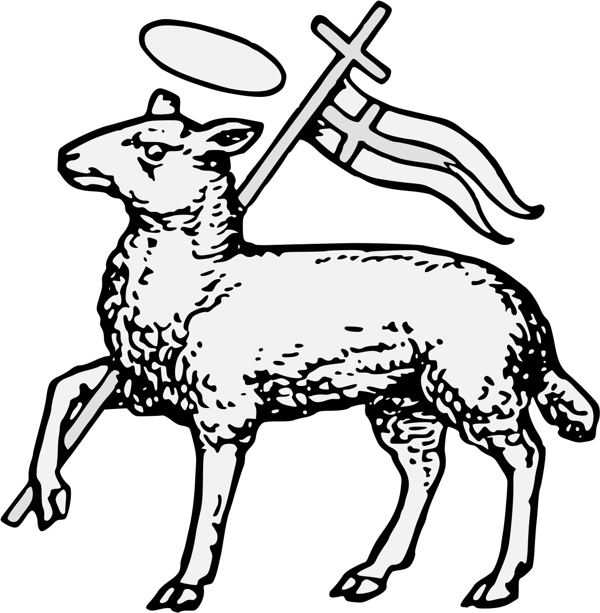 Details, Png - Heraldic Sheep (1237x1355), Png Download