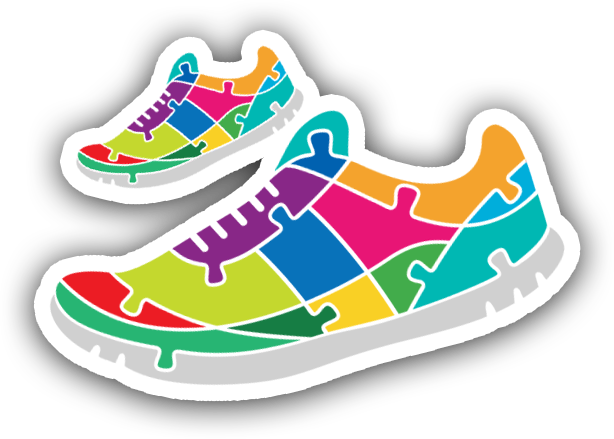 All In For Autism - Fundraising Walk Clip Art (614x439), Png Download