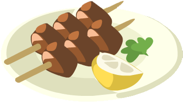 Lamb Skewers - Restaurant City (356x356), Png Download