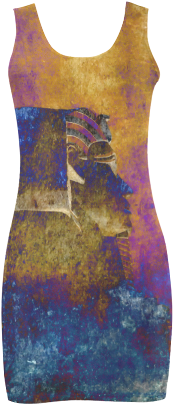 Egyptian Sphinx Design For Those Who Love Exotic Destinations, - Active Tank (1000x1000), Png Download