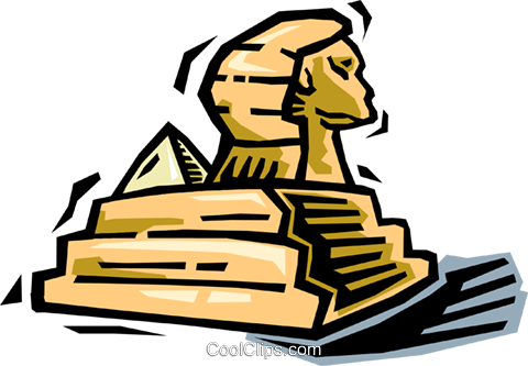 Sphinx Royalty Free Vector Clip Art Illustration - Sphinx Clipart (480x333), Png Download