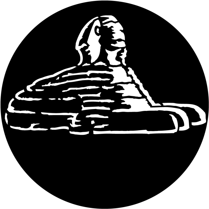 Egypt Sphinx - Apollo Egypt Sphinx Steel Gobo Ms-4107 (800x800), Png Download