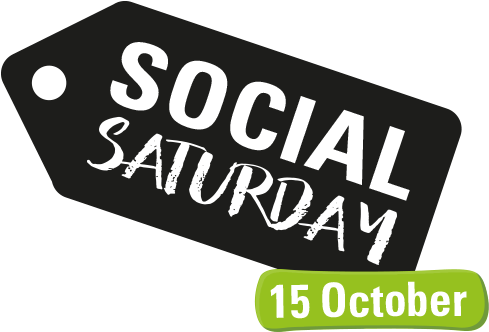 Social Saturday - Sign (500x375), Png Download