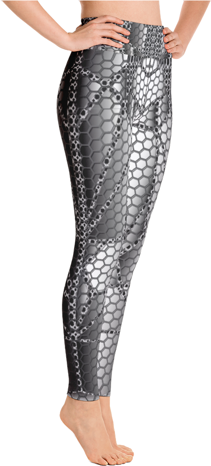 Armor Honeycomb With Chainmaille Leggings - Yoga Pants (1000x1000), Png Download