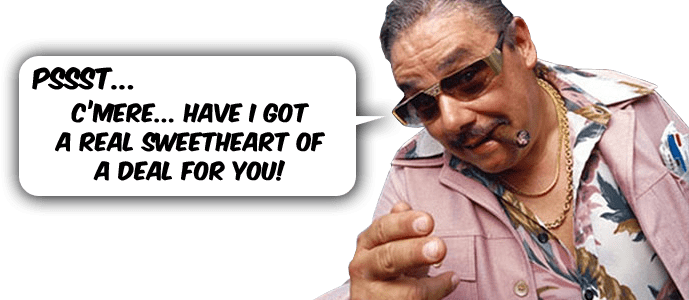 Sales Professionals In The Security Guard Industry - Shady Used Car Salesman (689x300), Png Download